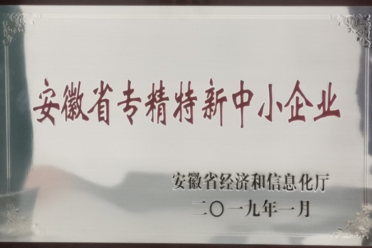 安徽省专精特新中小企业